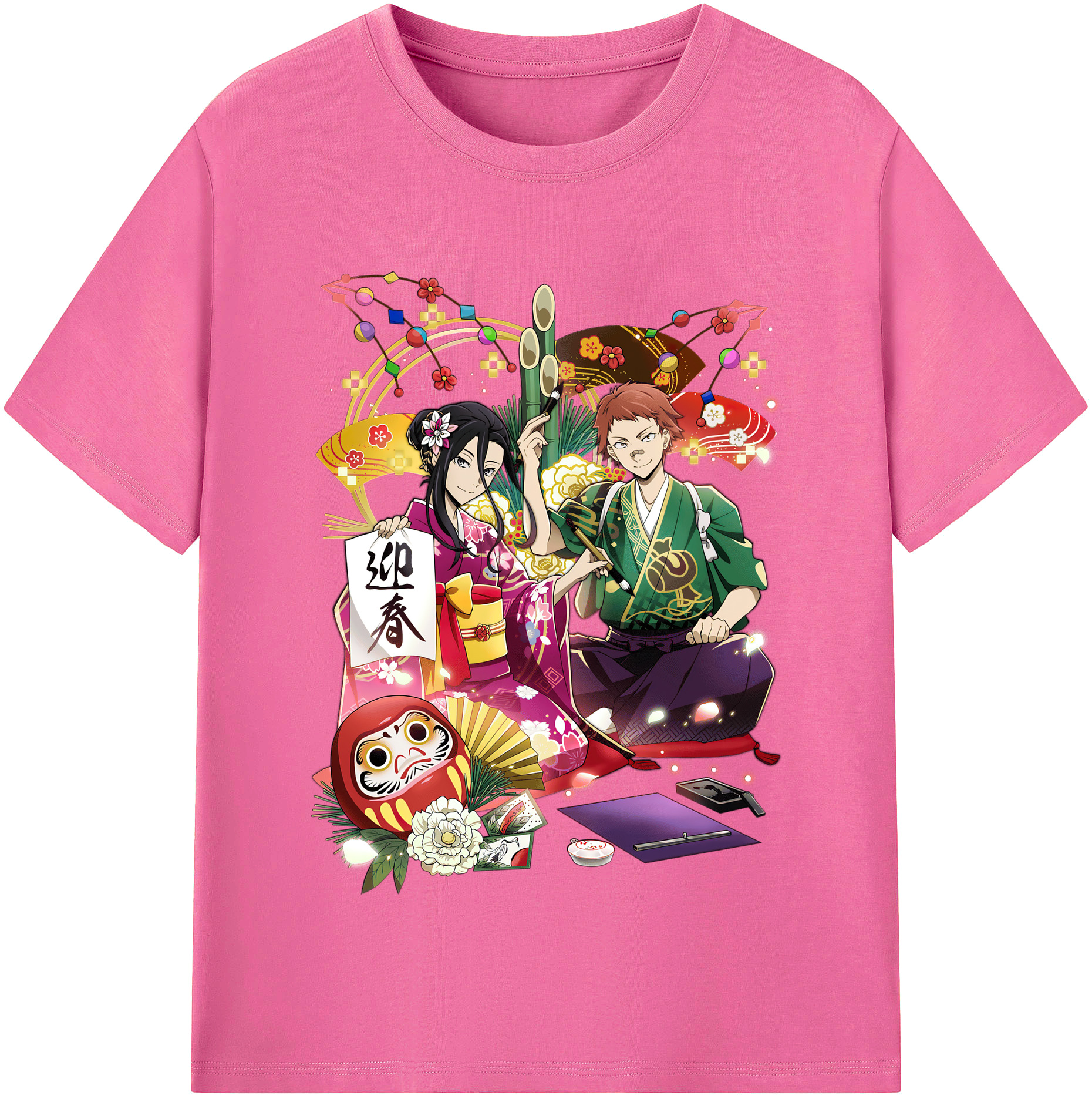 （画像用） 文豪ストレイドッグス Bungo Stray Dogs レディースカジュアルプリントTシャツ（綿100％）